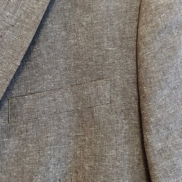 Stafford Tailored Culture Tan Sport Coat Two Button Linen/Cotton 44S Immaculate! - Picture 4 of 12